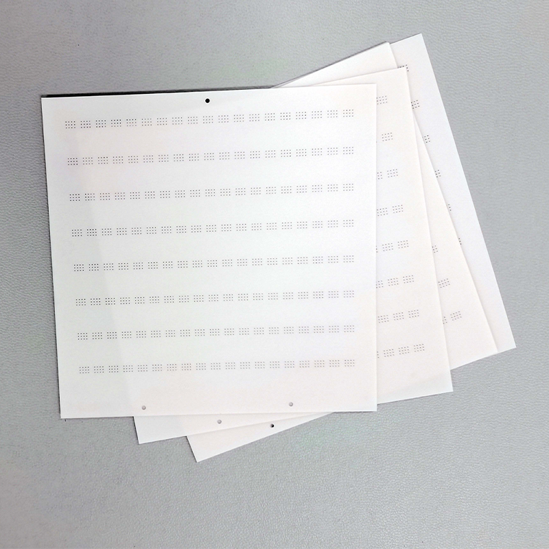 Laser cutting of aluminum nitride ceramic substrate