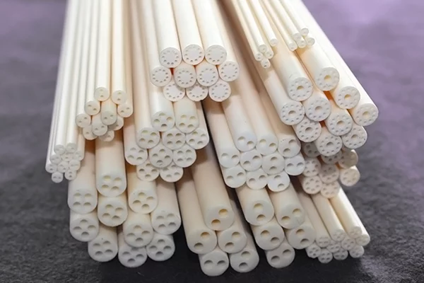 Alumina ceramic tube formed by extrusion die Advanced ceramic machining