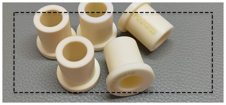 99.7% alumina ceramic bushings are custom-made 99.7% alumina ceramic bushings are custom-made